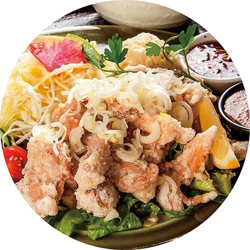 燦々鶏の油淋鶏